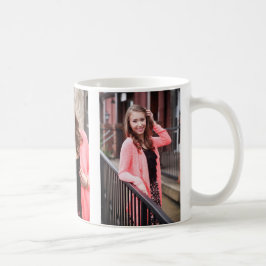 De Café Taza Personalizada con Tres Fotos