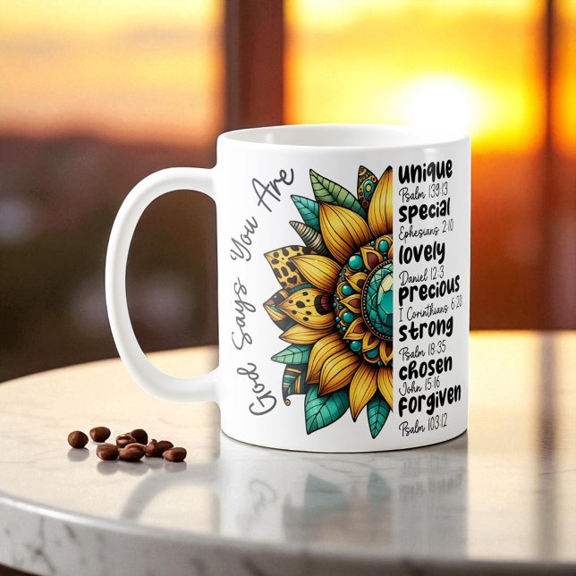 De Café Taza personalizada con versículo bíblico cristiano (Subido por el creador)