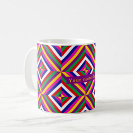 De Café Taza personalizada Cosmos-infinito - Amarillo/Púrp