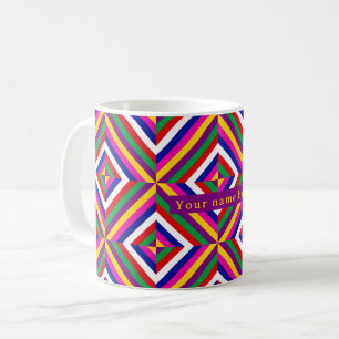 De Café Taza personalizada Cosmos-infinito - Amarillo/Púrp