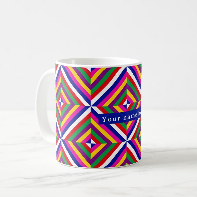 De Café Taza personalizada Cosmos-infinito - Blanco/Azul (Anverso izquierdo)