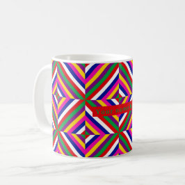 De Café Taza personalizada Cosmos-infinito - Verde/Rojo
