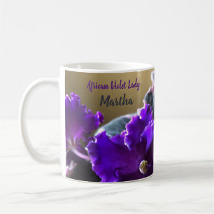 De Café Taza personalizada Dama Violeta Africana