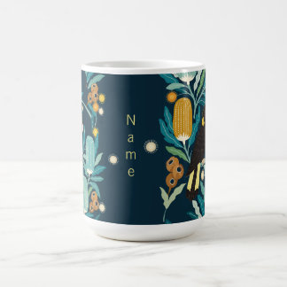 De Café Taza personalizada del cacatúa negro australiano y
