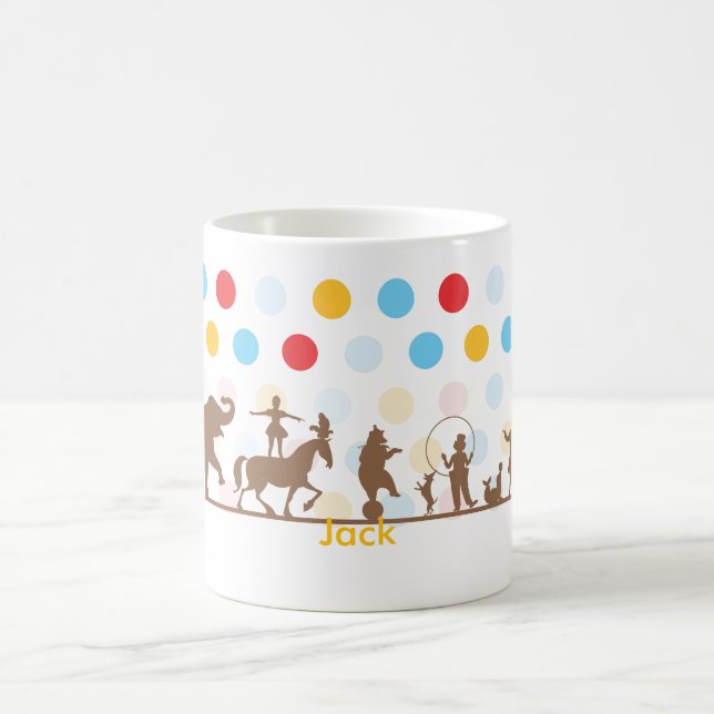 De Café Taza personalizada del circo (Centro)