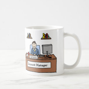 De Café Taza personalizada del dibujo animado del