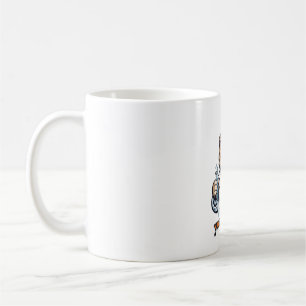 De Café Taza personalizada del gato Scottish Fold científi