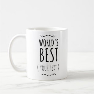 De Café Taza personalizada del mejor del mundo, personaliz
