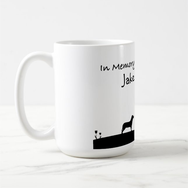 De Café Taza personalizada del monumento del perro (Izquierda)