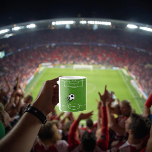 De Café Taza Personalizada del Mundo del Fútbol