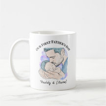 Taza personalizada del primer día del padre para n