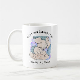 De Café Taza personalizada del primer día del padre para n