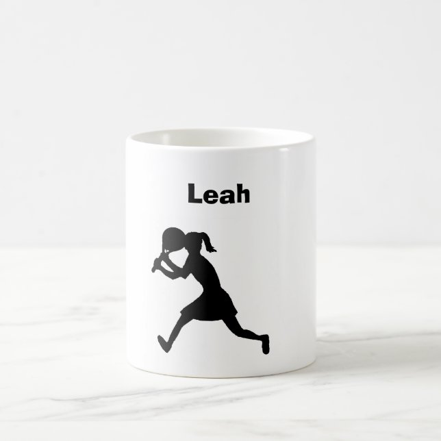 De Café Taza personalizada del "tenis" (femenina) (Centro)