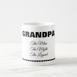 De Café Taza personalizada "El hombre El mito La leyenda"