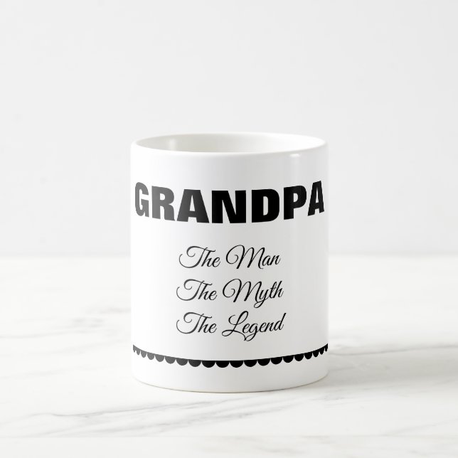 De Café Taza personalizada "El hombre El mito La leyenda" (Centro)