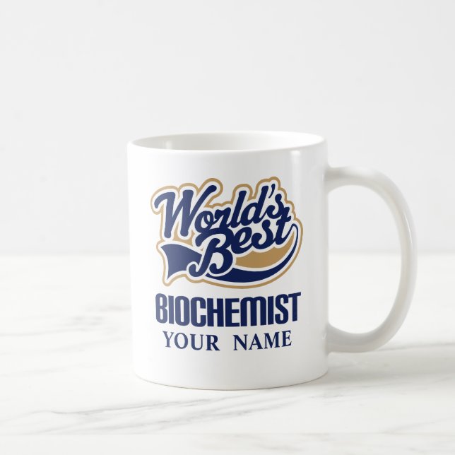 De Café Taza personalizada el mejor bioquímico del regalo (Derecha)