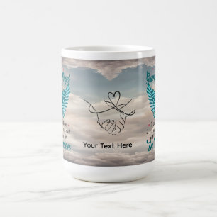 De Café Taza personalizada en memoria del esposo con alas