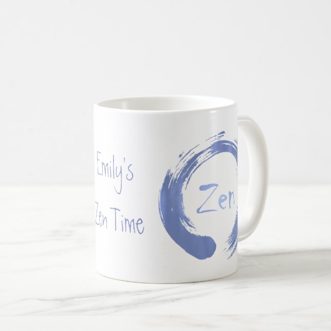 De Café Taza personalizada Ensō del zen (Anverso derecho)