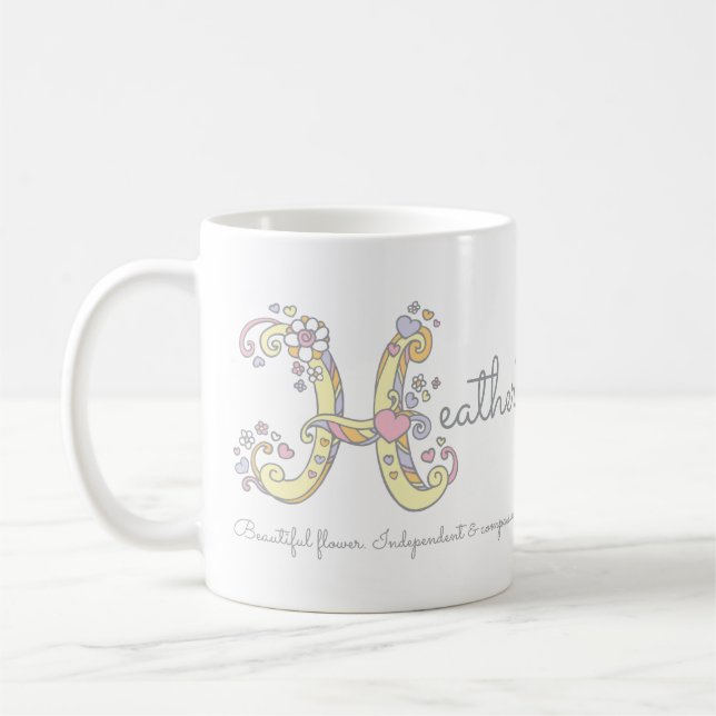 De Café Taza personalizada H conocida del monograma del (Izquierda)