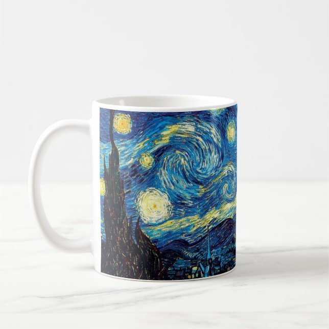 De Café Taza personalizada “La noche estrellada” (Izquierda)