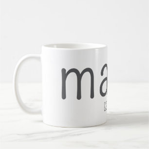 De Café Taza personalizada Mama Est 2025