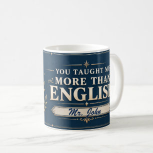 De Café Taza personalizada 'Me enseñaste más que inglés'