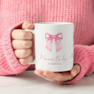 De Café Taza personalizada moderna para futura mamá con la