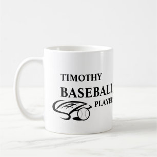 De Café Taza personalizada para amantes del béisbol