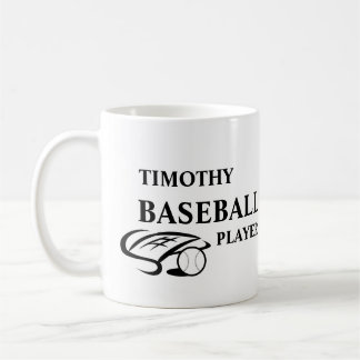 De Café Taza personalizada para amantes del béisbol