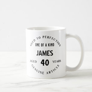 De Café Taza personalizada para el 40 cumpleaños - Envejec
