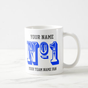 De Café Taza personalizada para fanático del equipo deport