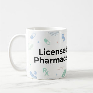 De Café Taza personalizada para farmacéutico titulado   ID