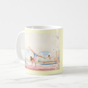 De Café Taza personalizada para gimnasta niña