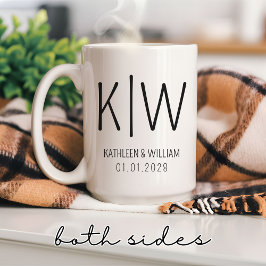 De Café Taza personalizada para la novia y el novio, regal