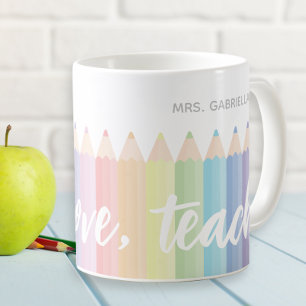 De Café Taza Personalizada para Maestros 'Vive Ama Enseña 