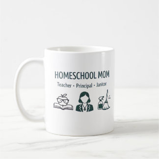 De Café Taza Personalizada para Mamá que Educa en Casa