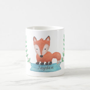 De Café Taza Personalizada para Niños con Zorro del Bosque