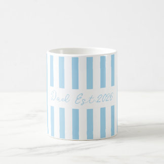 De Café taza personalizada para papá, azul rayada anuncio