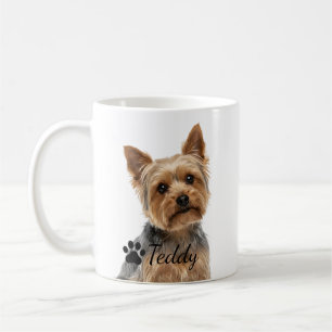 De Café Taza personalizada para perro Yorkshire Terrier az