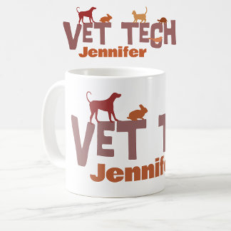 De Café Taza personalizada para técnicos veterinarios