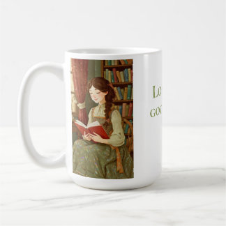 De Café Taza personalizada «Perdida en un buen libro»