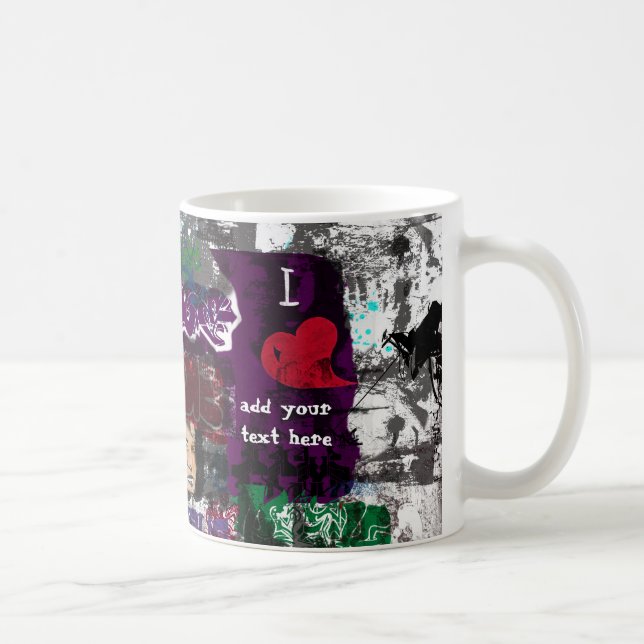 De Café Taza personalizada pintada (Derecha)