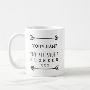 De Café Taza personalizada - Plonker - taza divertida