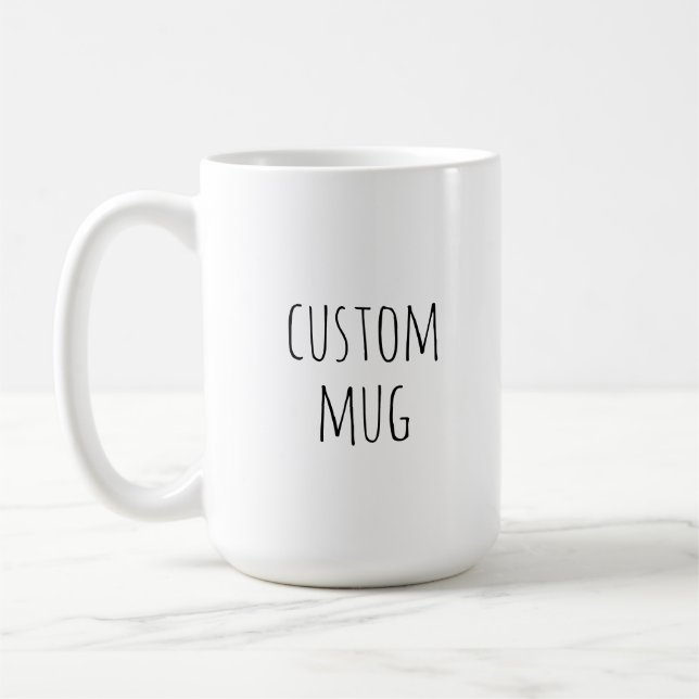De Café Taza personalizada Rae Dunn con texto | Regalos pe (Izquierda)