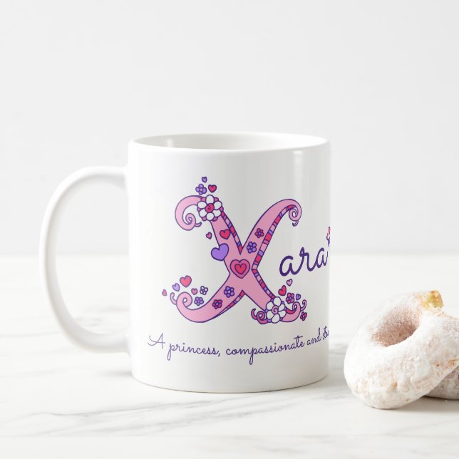 De Café Taza personalizada significado conocido del (Con donut)