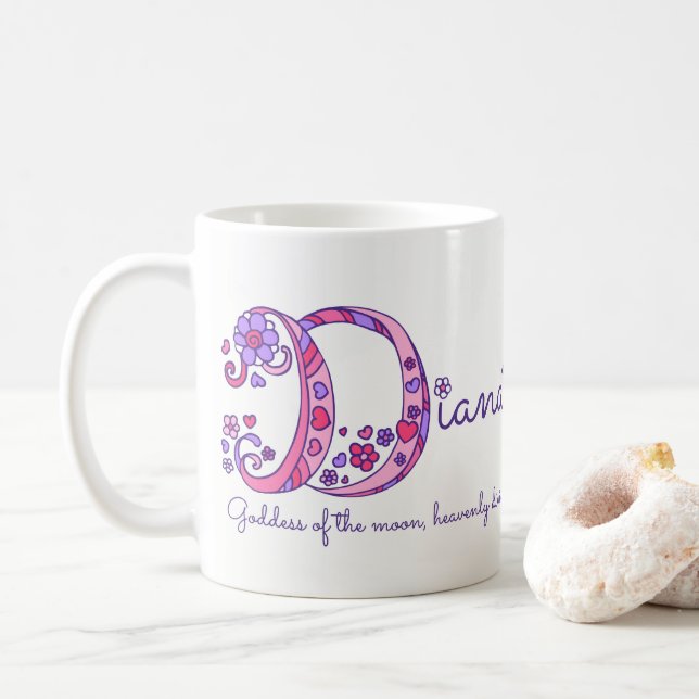De Café Taza personalizada significado conocido del (Con donut)