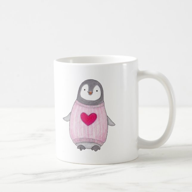De Café Taza personalizada taza linda del corazón del (Derecha)