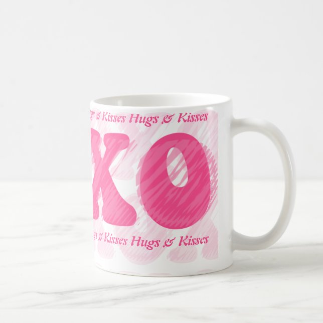 De Café Taza personalizada XOXO (Derecha)