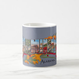 De Café Taza postal vintage Birmingham AL