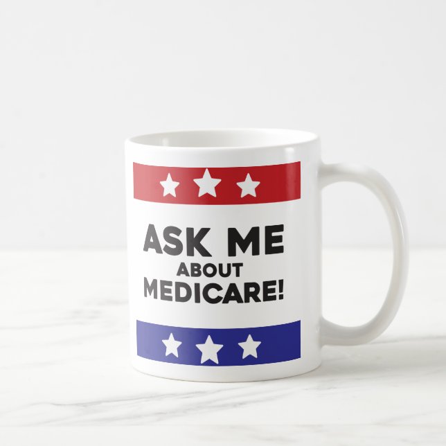 De Café Taza Pregúntame sobre Medicare (Derecha)